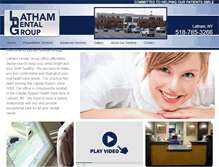 Tablet Screenshot of lathamdentalgroup.com